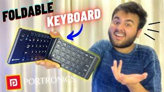 This Keyboard is *FOLDABLE* - Portronics Chicklet Bluetooth Wireless Keyboard