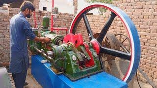 old black diesel engine starting cold diesel engine startup Rustan engine power