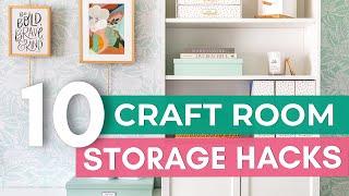 10 Clever Craft Room Ideas | Cricut Storage Hacks & More