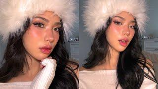 winter bunny makeup ️   + skin prep