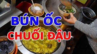 Bún ốc chuối đậu ngõ chợ Đồng Xuân Hà Nội tuổi đời 60 năm #hnp