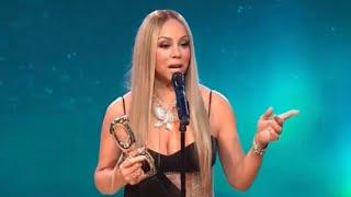 Mariah Carey accepting The Grio Awards2023