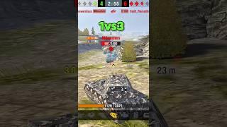 Maus | 4 Kills , 1vs3 & 7213 DMG | #worldoftanksblitz #wotblitz #shorts #танки