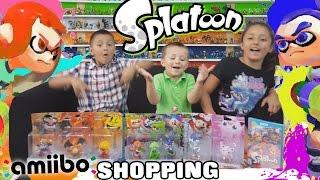 AMIIBO Shopping for SPLATOON!  Silver Mario Score, Wario, Jiggly Puff & More (+ UNBOXING Pac Man)