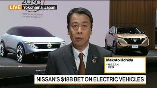 Nissan Motor CEO Uchida on $18 Billion Electric-Vehicle Strategy