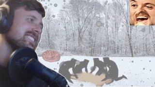 Forsen  Reacts - Low tier God chases you in the snow with the cucknant