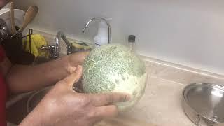 How To Wash And Cut Cantaloupe Melon