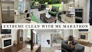 EXTREME CLEAN WITH ME MARATHON | COOK, CLEAN, ORGANIZE, DECLUTTER & LAUNDRY #cleaningmarathon