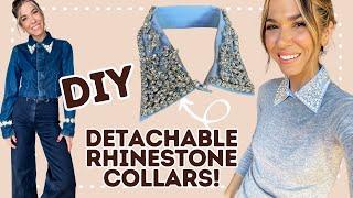 No-Sew Detachable EMBELLISHED Collars! | DIY w/ Orly Shani