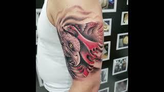 EAGLE TATTOO FLAG SHQIPONJA SHQIPTARE