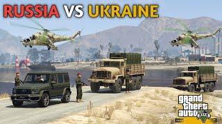 Ukrainian Army Completely Destroyed the Russian Military Convoy - GTA 5