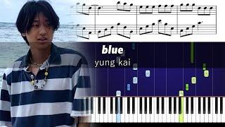 yung kai - blue - Piano Tutorial with Sheet Music