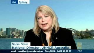 Australia for UNHCR's Naomi Steer on ABC24