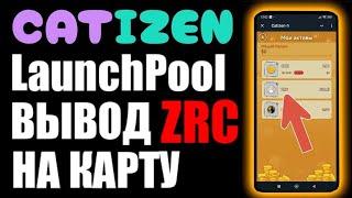 Catizen LAUNCHPOOL ! Вывод криптовалюты ZRC по сети ZERCUIT на ByBit и затем на карту банка