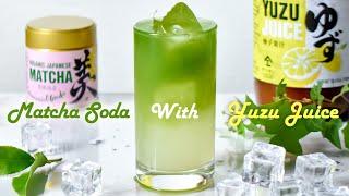 【MATCHA】Matcha Soda with Yuzu Juice: The Ultimate Refreshing Fusion!【YAMASAN KYOTO UJI】