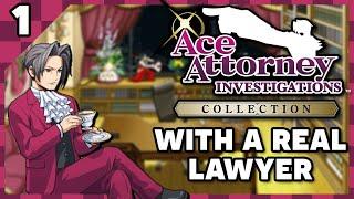 Lawyer & Voice Actor Play Miles Edgeworth Ace Attorney Investigations! Part 1