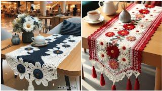 "Elegant Crochet Table Runner Design Ideas: Patterns & Inspiration" #crochet #knitted #handmade #diy