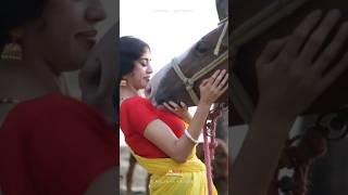 Cute Girl and Horse Love #shorts #horse #ytshorts