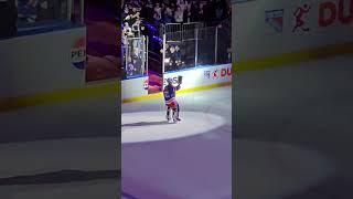 Jonathan Quick wins 1st Star of  Game after 400th NHL Victory @MSG NY Rangers #hockey #shorts #NHL