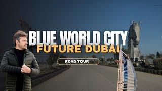 Blue world city site visit | development update | latest news | 4k video