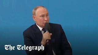 Putin makes rare remark about his private life and 'little ones' in family