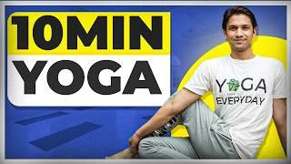 10-Minute Yoga for Beginners | Daily Fitness | Saurabh Bothra