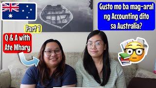 FAQ tungkol sa pag-aaral ng Accounting dito sa Australia with Ate Mhary Huana