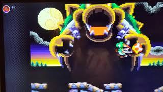 Yoshi's Island: What happens when you let Baby Bowser run into the screen?