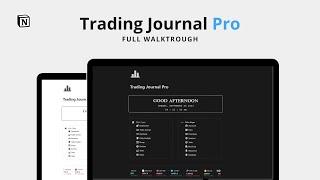 Trading Journal Pro Complete Walkthrough