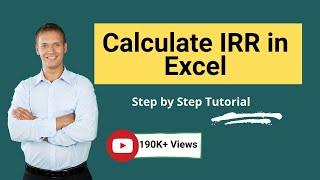 Calculate IRR in Excel (Formula, Examples) | IRR Calculation in Excel