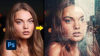 How to Create Realistic Wet Glass Effect in Photoshop 2021