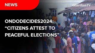 OndoDecides2024: 'Citizens attest to peaceful elections'