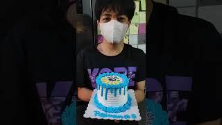 MYMD Blue Petite Cake #shorts #cakeshorts #simpleandeasydesign #easycakes #cakes