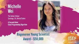 Meet Michelle Wei, winner of the Regeneron Young Scientist Award (Regeneron ISEF 2024)