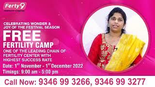 Celebrating Wonder & Joy Of The Festival Sesson FREE Fertility Camp | Ferty 9 DR Kavya Reddy