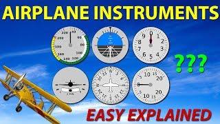 AIRPLANE instruments - The basic 6 - EASY explained