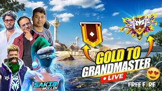 GRAND MASTER Rank Push Live Sakib Mollik  Season 44Road To 100K Family#freefire #sakibmollik