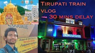 TIRUPATI Train Vlog | TIRU vallur - TIRU pati | Saptagiri Express  | Part 1 | Tamil