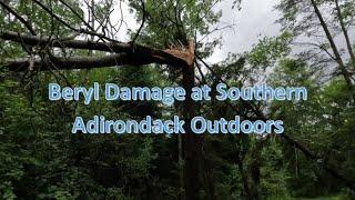 Hurricane Damage At Southern Adirondack Outdoors #beryl