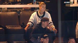 Justin Bieber, Brad Stevens take in exciting Game 7 in Boston