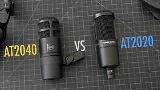 Audio Technica AT2020 vs. AT2040 | Condenser vs. Dynamic Mics