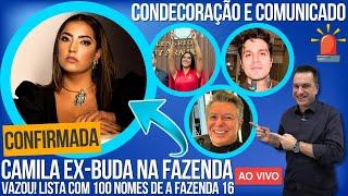 VAZOU! LISTA COM 100 NOMES DE A FAZENDA 16, CAMILA EX-BUDA CONFIRMADA?  LUAN SANTANA FAZ COMUNICADO