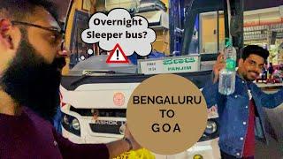 BANGALORE to GOA OverNight Sleeper Bus Travel | KSRTC Experience | Baga Beach GOA 2021 | Worth it ?