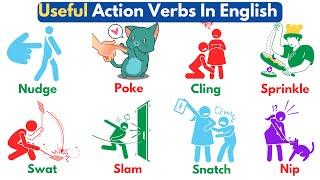 Useful Action Verbs In English | Common Action Words | Action Verbs Vocabulary