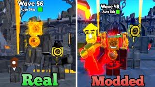  REAL VS MODDED CLOCK UNITS IN ENDLESS (TOILET TOWER DEFENSE)