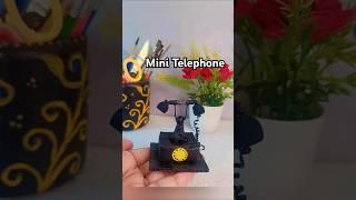 Diy Mini Telephone  #miniature  #craft #diy #shorts #youtubeshorts