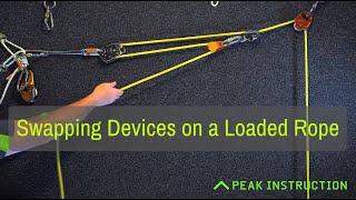 Swapping Progress Capture Devices on a Loaded Rope