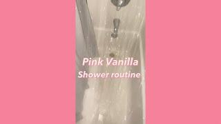 Pink Vanilla Shower Routine| Vanilla hygiene routine