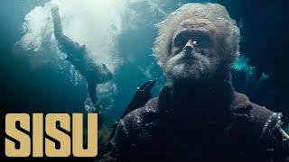 'Aatami Evades Capture by Taking the Fight Underwater' Scene | Sisu