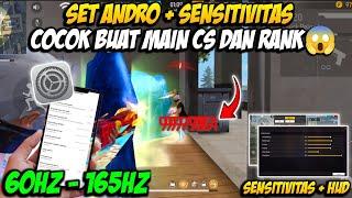 SET ANDRO 60HZ  SENSITIVITAS FF AUTO HEADSHOT 2024 SETELAH UPDATE || WORK SEMUA HP